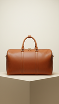 Baggy Packky  Gold-Accented Leather Travel Duffle